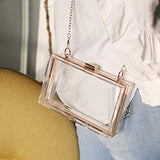 Women Acrylic Transparent Gold star Evening Bags Purses Clutch Vintage Banquet Handbag (Pink) Medium