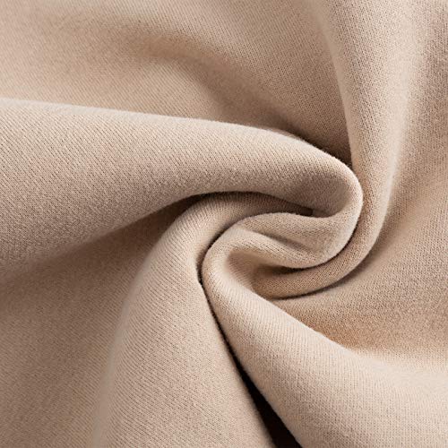 Women Pullover Cropped Hoodies Long Sleeves Sweatshirts Casual Crop Tops for Fall Winter ( Apricot)