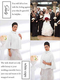 Women's Faux Fur Shawls Cape and Wraps Bridal Cloak Coat Fur Cover Up for Bride and Bridesmaids . (Beige)