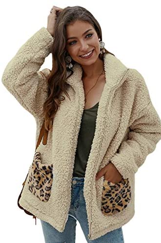 Women's Fauxs Fur Hooded Teddy Coat Long Sleeve Jacket Outwear
