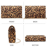 Ladies' Velvet Evening Clutch Handbag Formal Party Clutch For Women With Chain Strap (Rose)