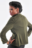 Military Open Front Jacket