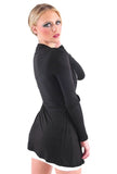 Open Front Belted Cardigan