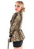 Belted Leopard Print Jacket