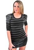 Stripe Embellished Top