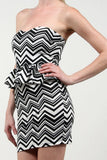 Zig Zag Peplum Mini
