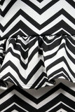 Zig Zag Peplum Mini