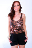 Leopard Print Romper