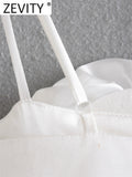 Women High Street Floral Appliques Design Spaghetti Strap Chic Camis Tank Lady Side Zipper Short Sling Crop Tops