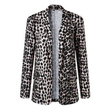 Suit Women Sexy Leopard Snake Print Long Sleeve Jackets Work Office Lady Slim Outwear Fashion Female Jackets