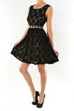 FLORAL CUT OUT LACE DRESS