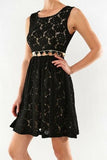 FLORAL CUT OUT LACE DRESS