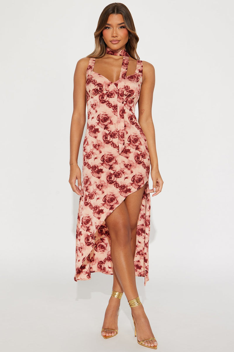 Annabelle Floral Maxi Dress - Blush/combo