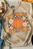 Pumpkin Graphic Long Sleeve Sweatshirt