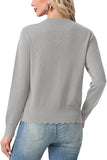 Cardigan Sweaters for Women Lightweight Crewneck Button Down Soft Knit Dressy Cardigans 2026