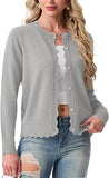 Cardigan Sweaters for Women Lightweight Crewneck Button Down Soft Knit Dressy Cardigans 2026