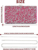 Rhinestone Clutch Purse Bling Evening Bag for Women Formal Dress Wedding Double Sided Diamond Handbag