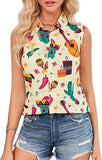 Shirt Women Mexican Fiesta Funny Button Down Short Sleeve Mexico Blouse Tops