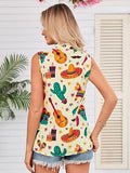 Shirt Women Mexican Fiesta Funny Button Down Short Sleeve Mexico Blouse Tops