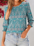 Women's 3/4 Length Sleeve Tops Business Casual Blouses Summer Tees Shirts 2026 Fashion Outfits