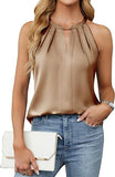 Blooming Jelly Womens Summer Tank Tops Satin Business Dressy Casual Blouses Sleeveless Halter Trendy Work Shirts 2026