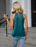 Blooming Jelly Womens Summer Tank Tops Satin Business Dressy Casual Blouses Sleeveless Halter Trendy Work Shirts 2026