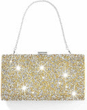 Rhinestone Clutch Purse Bling Evening Bag for Women Formal Dress Wedding Double Sided Diamond Handbag