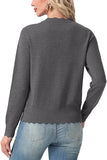 Cardigan Sweaters for Women Lightweight Crewneck Button Down Soft Knit Dressy Cardigans 2026