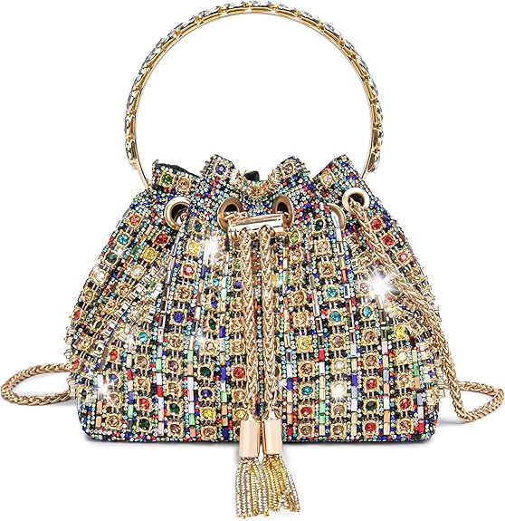 Sparkling Women's Evening Handbags Rhinestone Purse Crossbody Bag Wedding Prom Party Club Purses