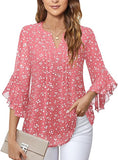 Women's 3/4 Sleeve Dressy Casual Top