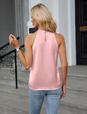 Blooming Jelly Womens Summer Tank Tops Satin Business Dressy Casual Blouses Sleeveless Halter Trendy Work Shirts 2026