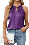 Blooming Jelly Womens Summer Tank Tops Satin Business Dressy Casual Blouses Sleeveless Halter Trendy Work Shirts 2026
