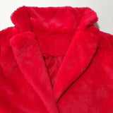 Womens Winter Warm Lapel Faux Fur With Inner Lining & Buttons Coats(upto 3XL)