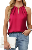 Blooming Jelly Womens Summer Tank Tops Satin Business Dressy Casual Blouses Sleeveless Halter Trendy Work Shirts 2026