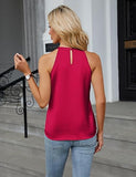 Blooming Jelly Womens Summer Tank Tops Satin Business Dressy Casual Blouses Sleeveless Halter Trendy Work Shirts 2026