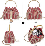Sparkling Women's Evening Handbags Rhinestone Purse Crossbody Bag Wedding Prom Party Club Purses