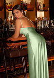 Women's Sexy One Shoulder High Split Cocktail Wedding Party Maxi Dress