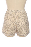 Hi-Waisted Lace Shorts