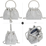 Sparkling Women's Evening Handbags Rhinestone Purse Crossbody Bag Wedding Prom Party Club Purses