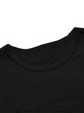 Women's Casual Round Neck Short Sleeve Soild Basic Crop Top T-Shirt White Small