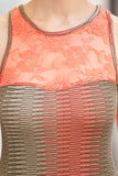 Multi-Color Lace Knit Dress