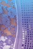 Sequin Ombre Print Lace Racerback Tank Top