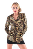 Belted Leopard Print Jacket
