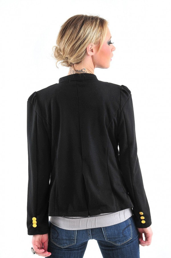 Military Open Front Jacket