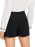 Women's Casual Asymetric Hem Wrap Skirts Shorts Plain Skorts
