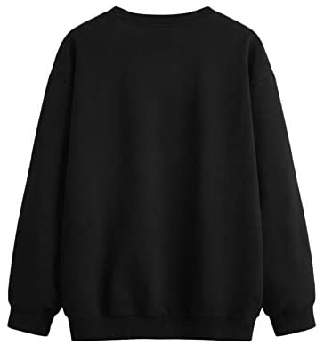Women's Letter Print Graphic Drop Shoulder Long Sleeve Pullover Sweatshirt
