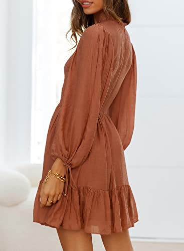 women's smocked ruffle hem long sleeve dress 1.state Smocked Ruffle Hem Dress Soft Ecru
