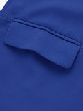 Women's Shawl Collar 3/4 Ruched Sleeve Open Front Blazer Jacket