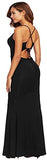 Women's Strappy Backless Summer Evening Party Maxi Dress