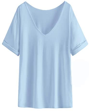Women's Summer Short Sleeve Loose Casual Tee T-Shirt